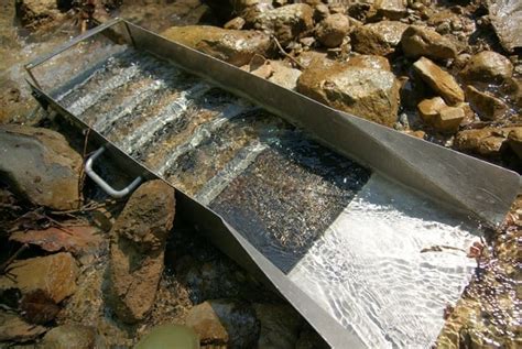 corrugated metal angled sluice box|best sluice box angle.